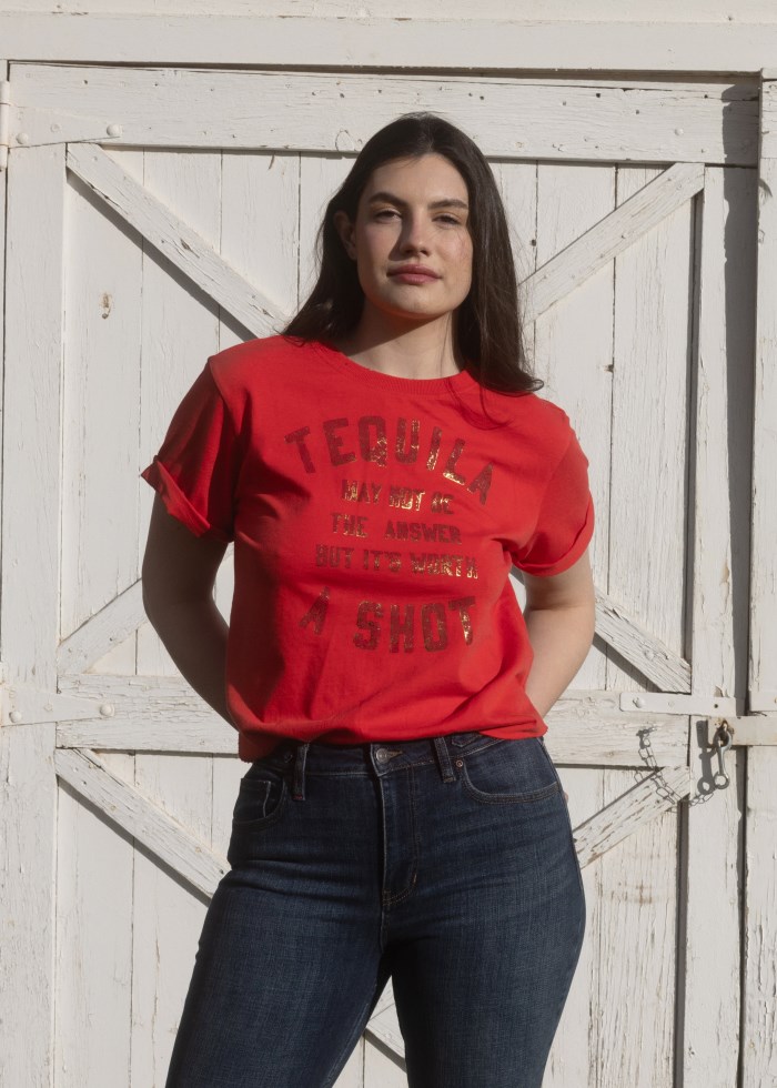 Special Offer Idyllwind Women's Rundle Tequila Shot Short Sleeve Graphic Tee | Dark Orange