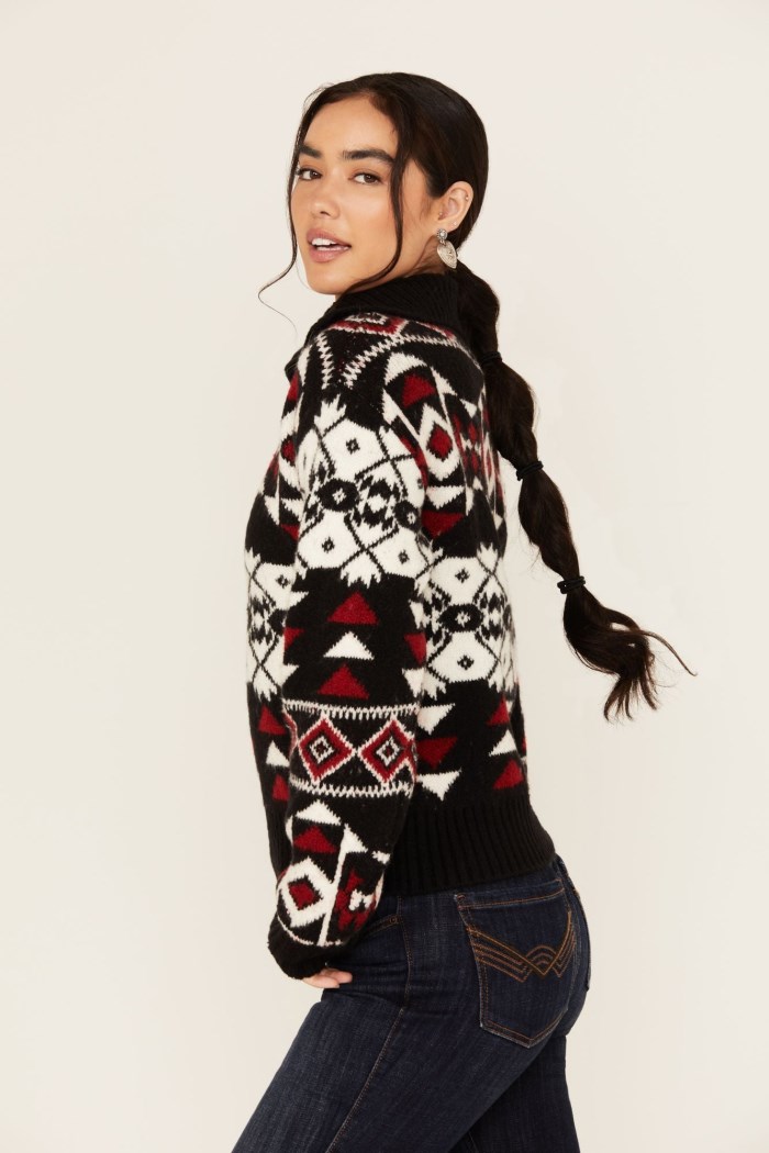 Special Offer Idyllwind Women's Alpine Zip Front Sweater | Black