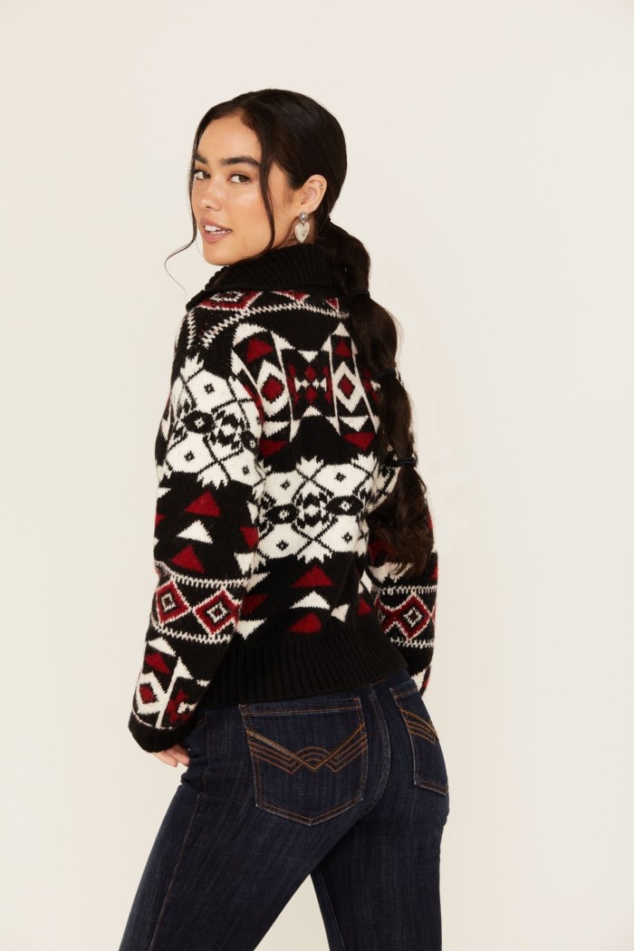 Special Offer Idyllwind Women's Alpine Zip Front Sweater | Black