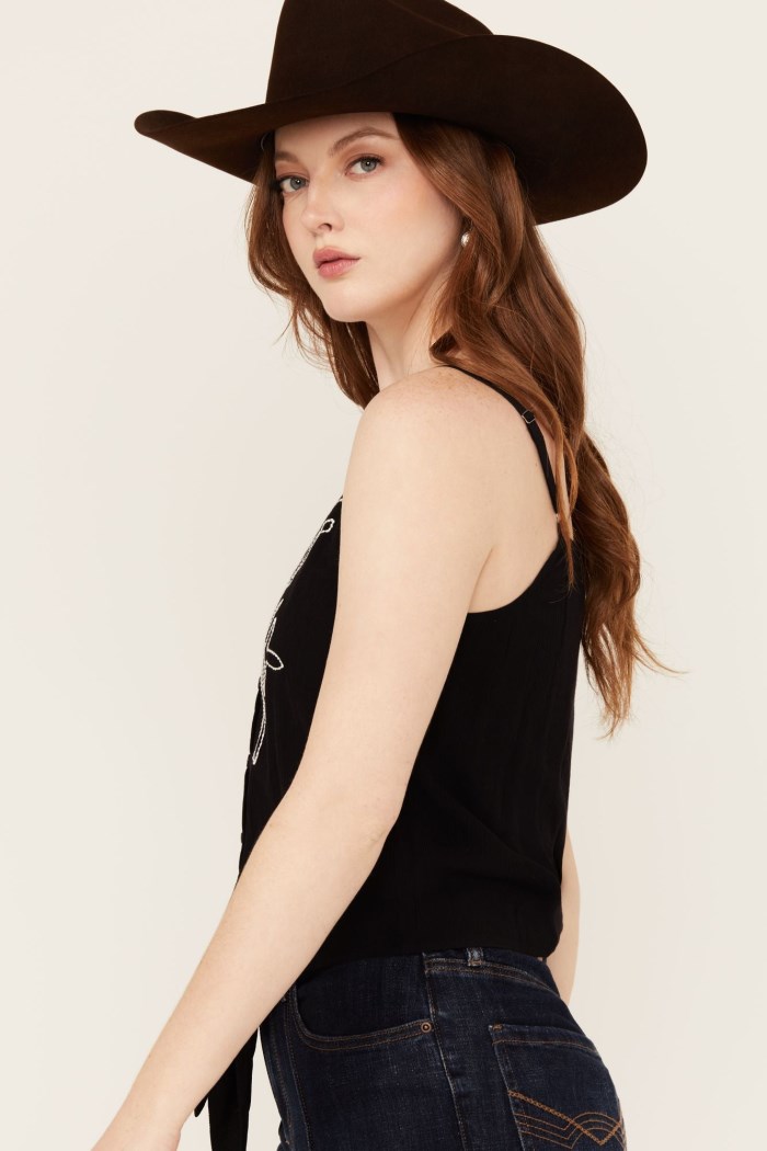 Special Offer Idyllwind Women's Steele Western Embroidered Cami | Black