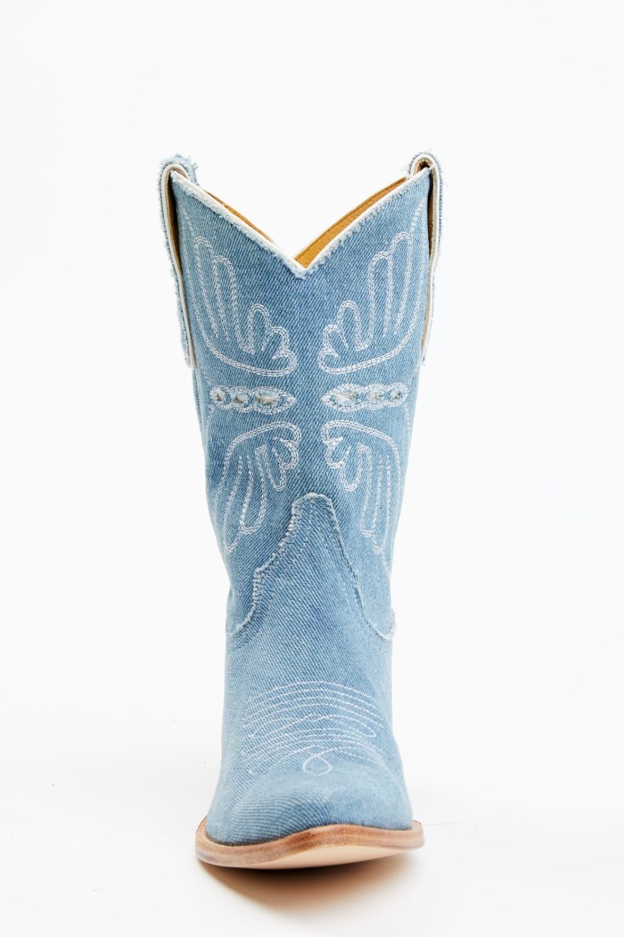 Special Offer Idyllwind Women's Aces Denim Deux Western Boots - Pointed Toe | Blue