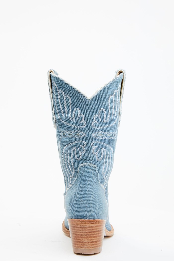 Special Offer Idyllwind Women's Aces Denim Deux Western Boots - Pointed Toe | Blue