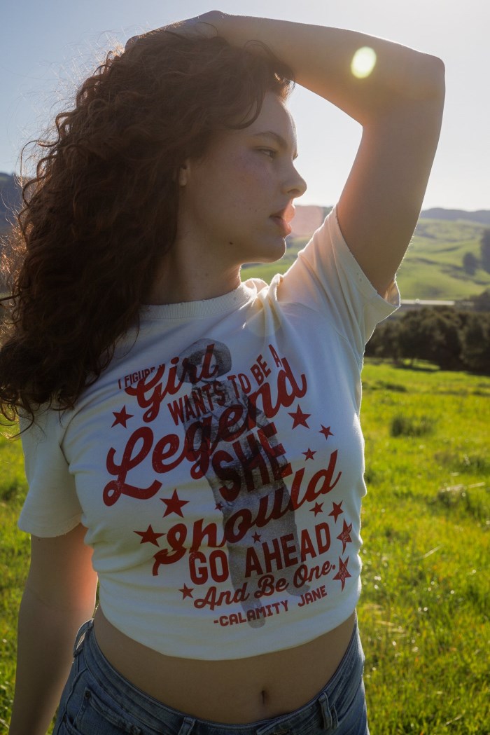 Special Offer Idyllwind Women's Calamity Jane Short Sleeve Graphic Tee | Ivory