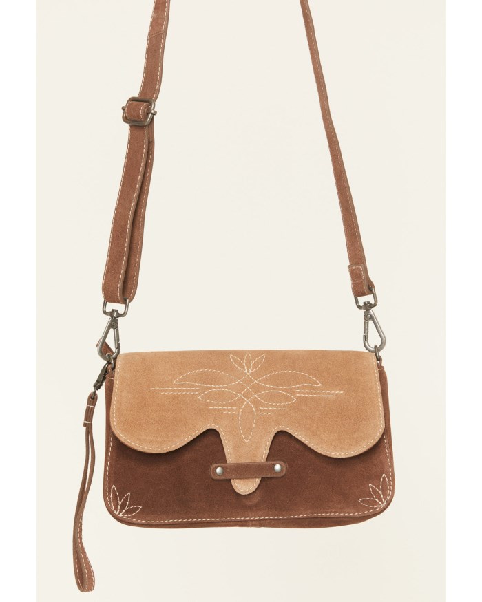 Special Offer Idyllwind Women's Louanne Suede Western Crossbody Bag | Pecan