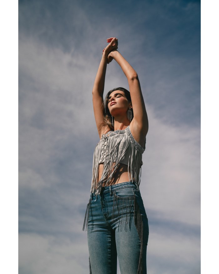 Special Offer Idyllwind Women's Georgia Fringe Lace-Up Bustier | Stone