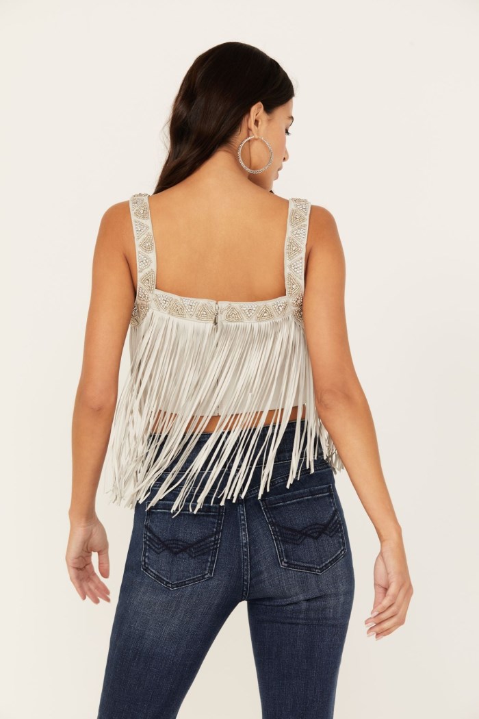 Special Offer Idyllwind Women's Georgia Fringe Lace-Up Bustier | Stone