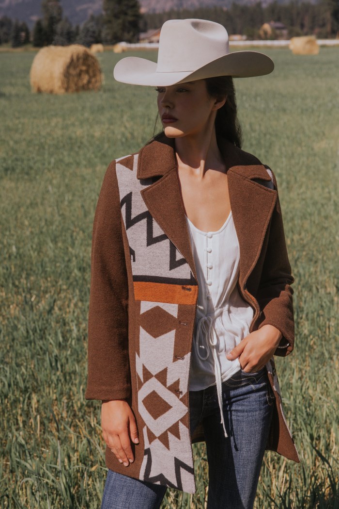 Special Offer Idyllwind Women's Winton Southwestern Print Button-Down Coat | Caramel