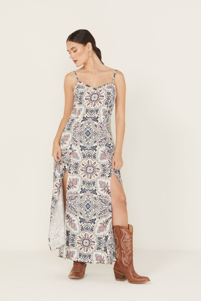 Special Offer Idyllwind Women's Carver Printed Maxi Dress | Ivory