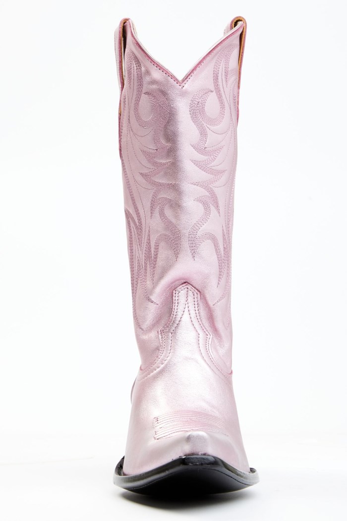 Special Offer Idyllwind Women's Rose' Metallic Pink Leather Western Boots - Snip Toe | Pink