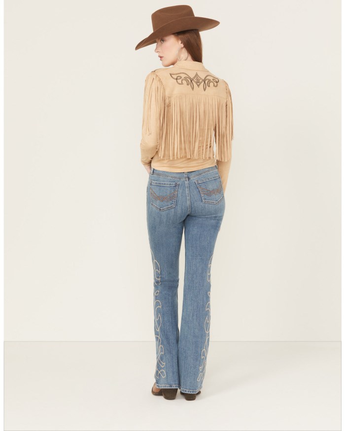 Special Offer Idyllwind Women's Arbor Medium Wash Legend High Rise Bootcut Super Stretch Denim Jeans | Medium Wash