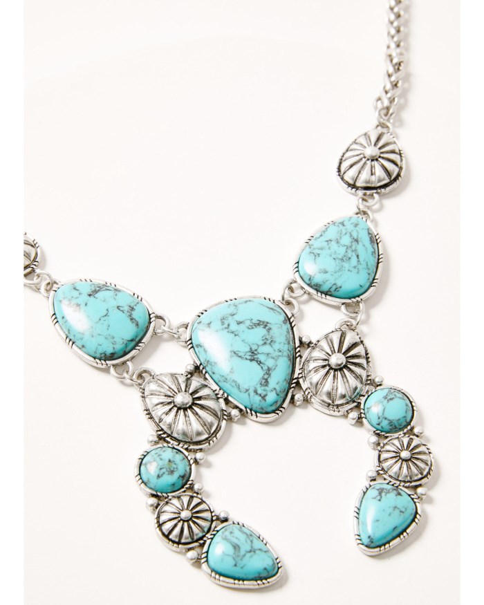 Special Offer Idyllwind Women's Patomic Statement Squash Blossom Necklace | Silver