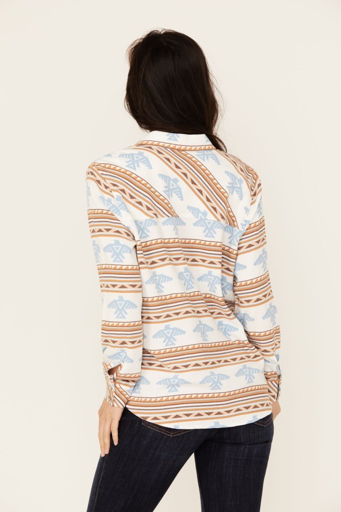 Special Offer Idyllwind Women's Thunderbird Featherlight Long Sleeve Snap Western Shirt | Ivory