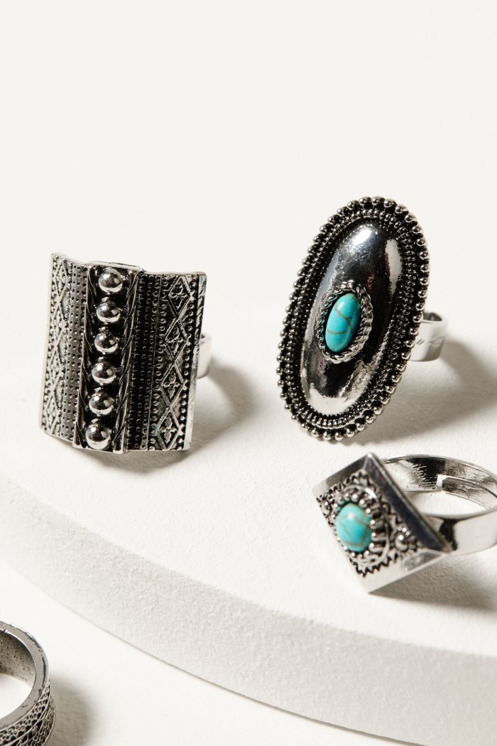 Special Offer Idyllwind Women's Rawlings Road Ring Set - 5-Piece | Silver