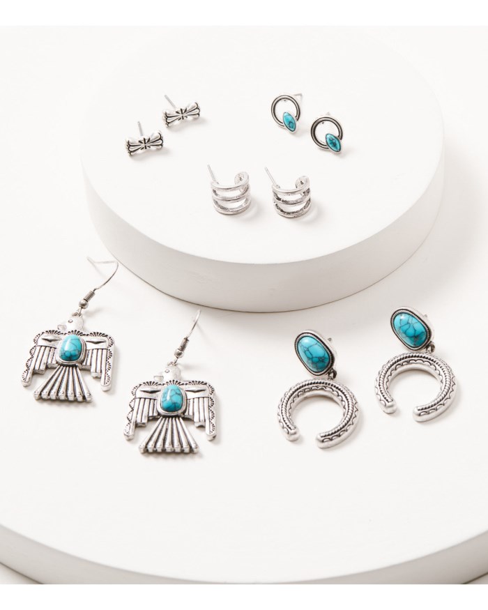 Special Offer Idyllwind Women's Woodstock Earring Set - 6 Piece | Turquoise