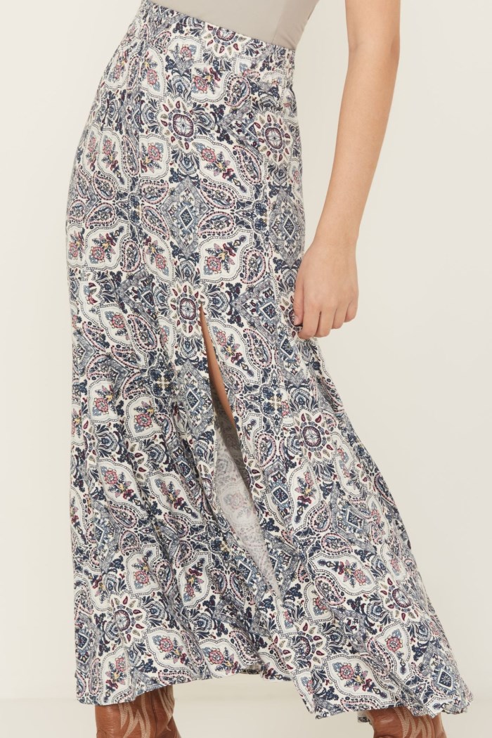 Special Offer Idyllwind Women's Garrison Printed Maxi Skirt | Ivory