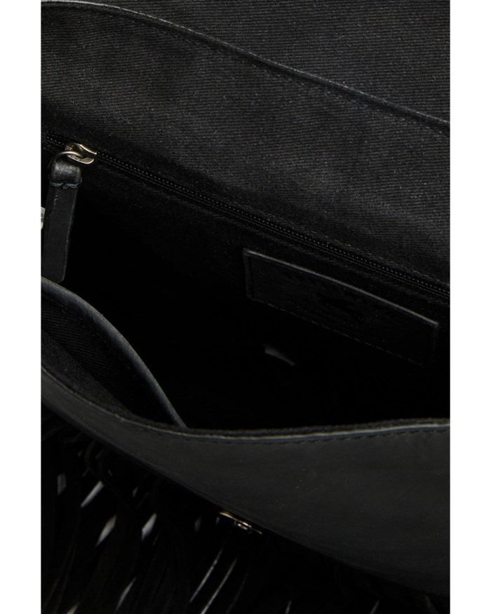 Special Offer Idyllwind Women's Granada Tooled Fringe Crossbody Bag | Black