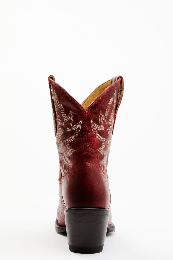 Special Offer Idyllwind Women's Wheels Red Leather Western Booties - Round Toe | Red