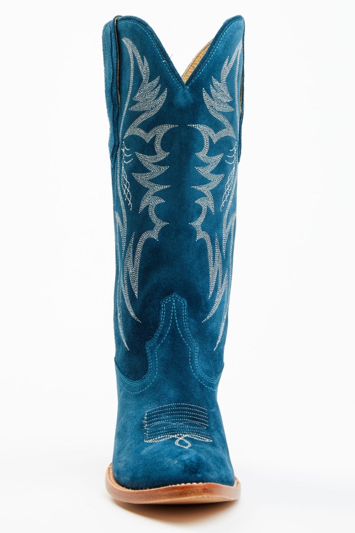 Special Offer Idyllwind Women's Charmed Life Teal Suede Western Boots - Round Toe | Teal