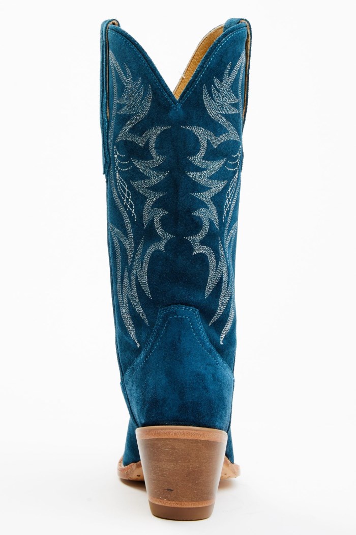 Special Offer Idyllwind Women's Charmed Life Teal Suede Western Boots - Round Toe | Teal