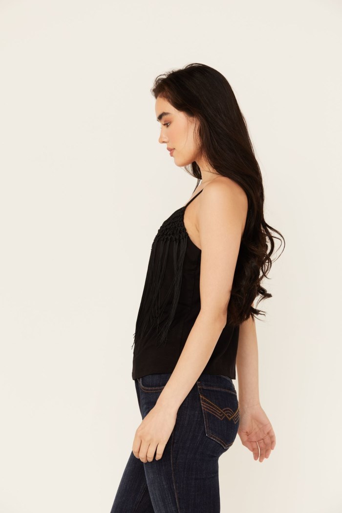 Special Offer Idyllwind Women's Farriswood Fringe Tank Top | Black