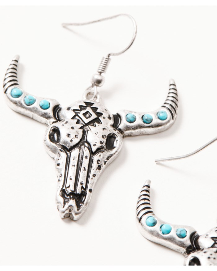 Special Offer Idyllwind Women's Lincova Steerhead Earrings | Silver