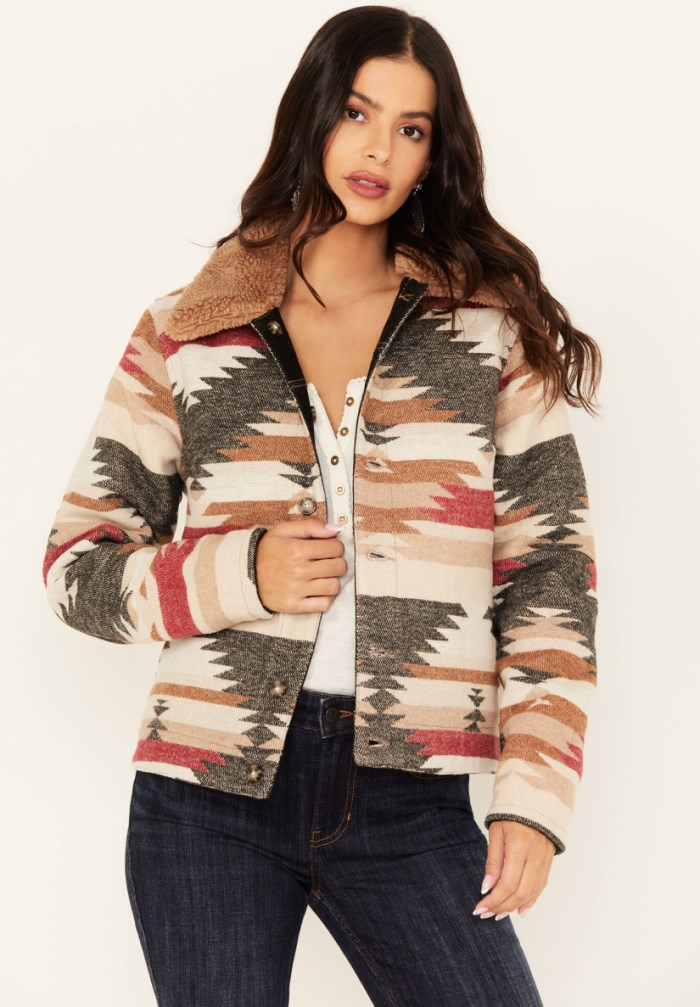 Special Offer Idyllwind Women's Easton Reversible Denim Blanket Jacket | Black