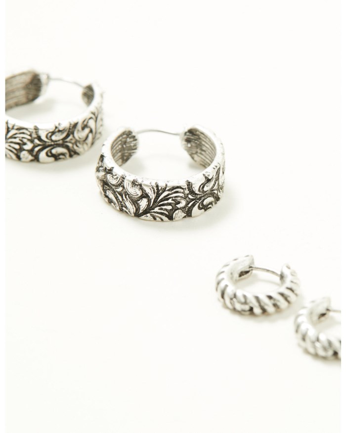 Special Offer Idyllwind Women's Elberta Star Earring Set - 5 Piece | Silver