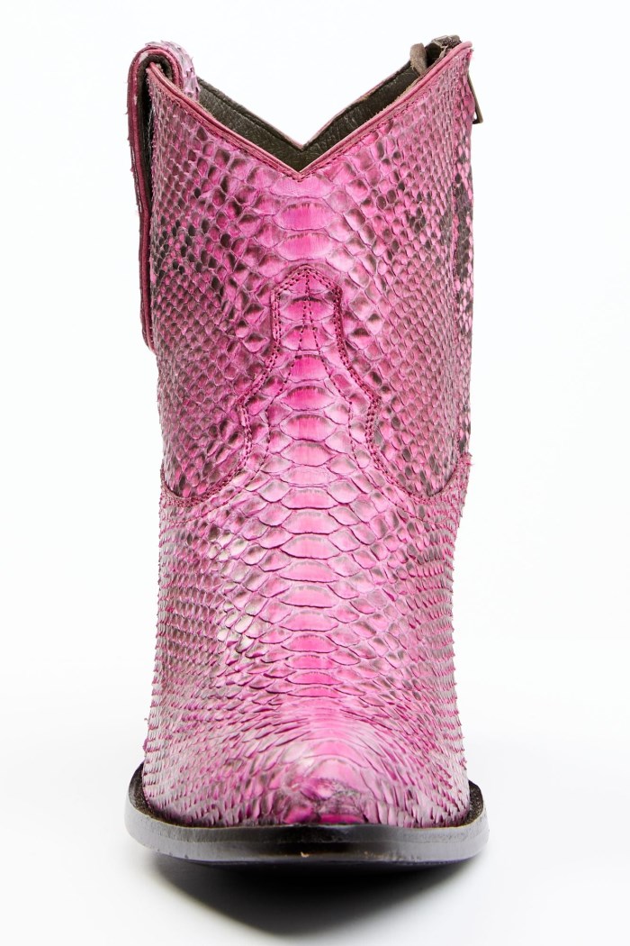 Special Offer Idyllwind Women's Exotic Python Western Bootie - Round Toe | Pink