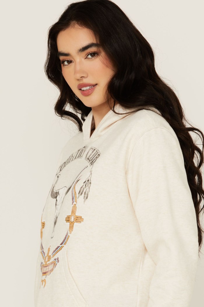 Special Offer Idyllwind Women's Country Club Graphic Hoodie | Oatmeal