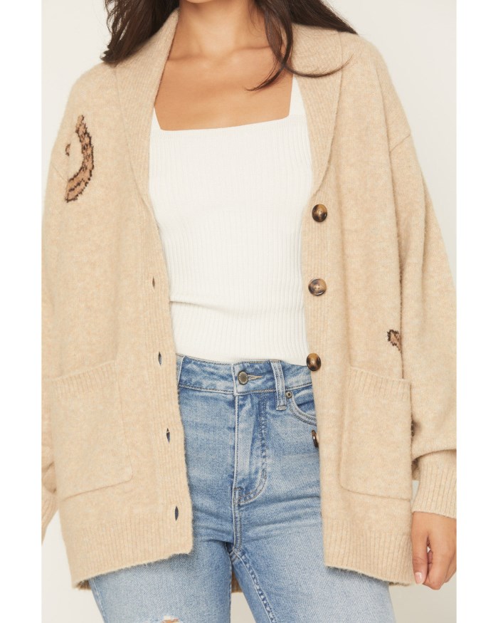 Special Offer Idyllwind Women's Spartan Horse Cardigan Sweater | Khaki