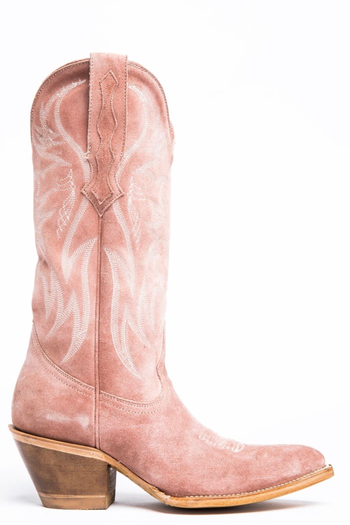 Special Offer Idyllwind Women's Charmed Life Pink Suede Western Boots - Round Toe | Blush