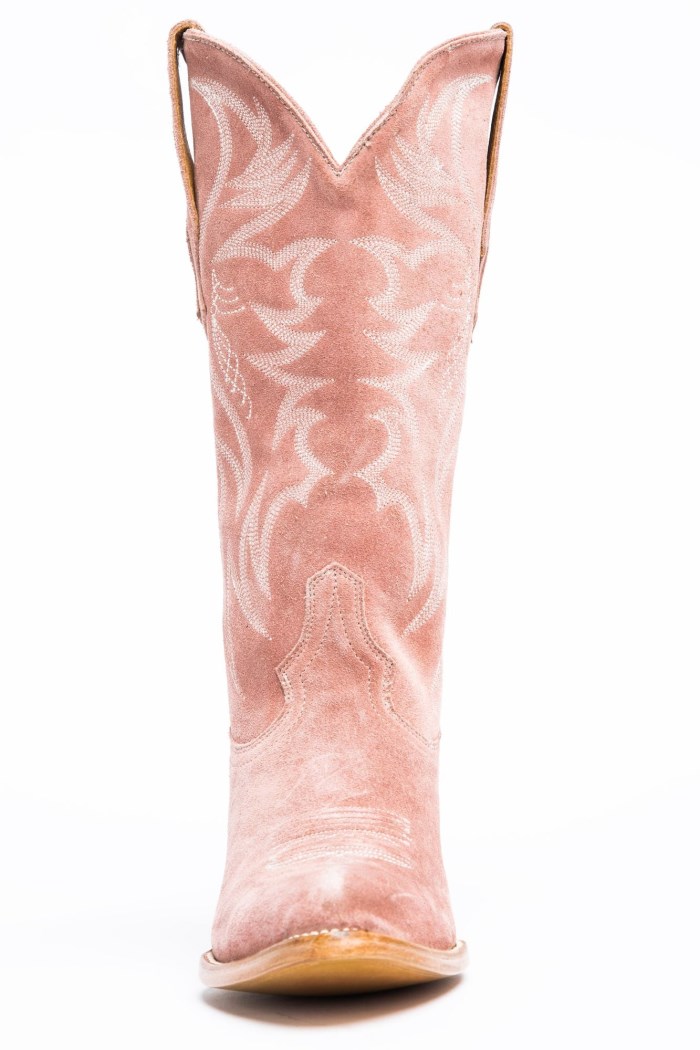 Special Offer Idyllwind Women's Charmed Life Pink Suede Western Boots - Round Toe | Blush