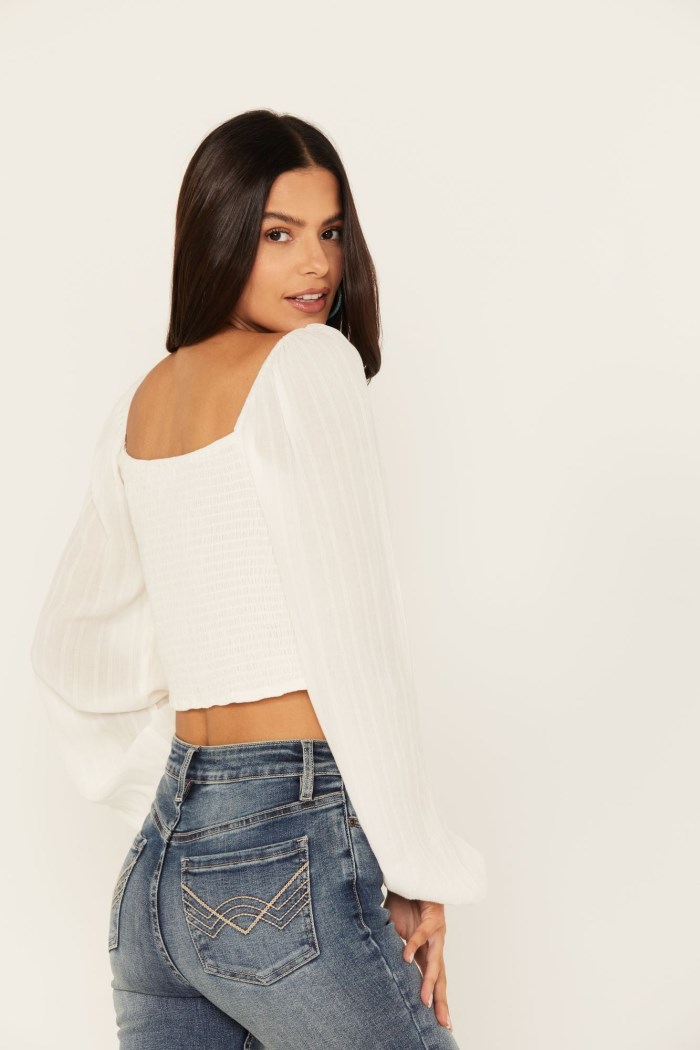 Special Offer Idyllwind Women's Lena Smocked Blouse | Ivory