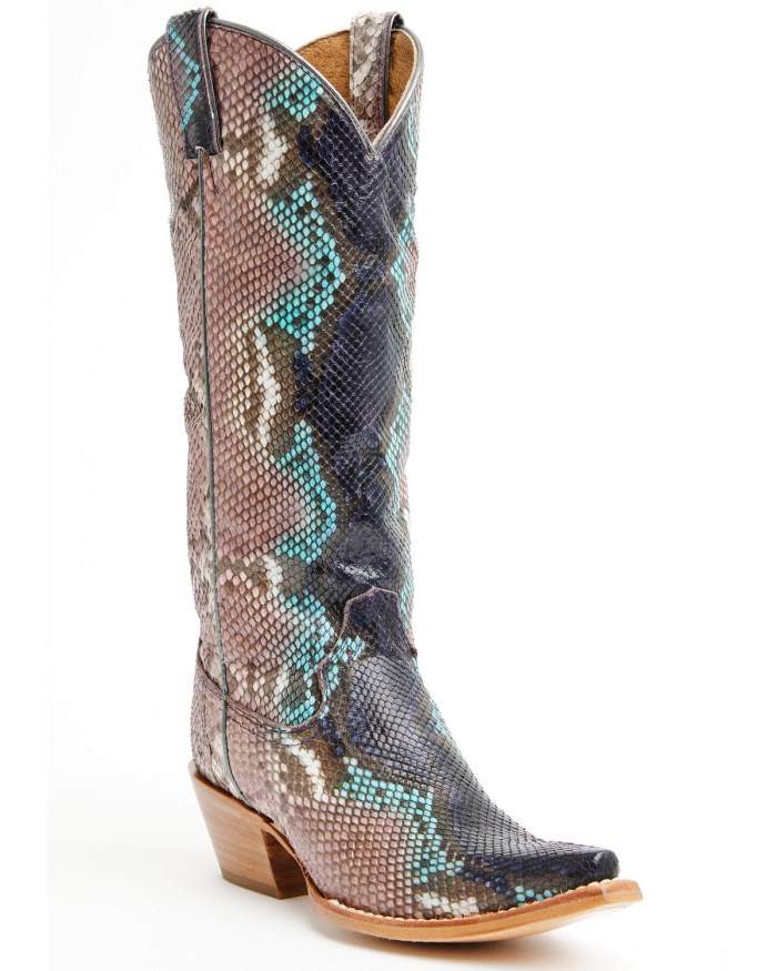 Special Offer Idyllwind Women's Slay Exotic Python Western Boots - Snip Toe | Purple