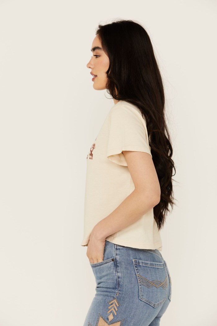 Special Offer Idyllwind Women's Sorry Gone Country Short Sleeve Cropped Graphic Tee | Nude