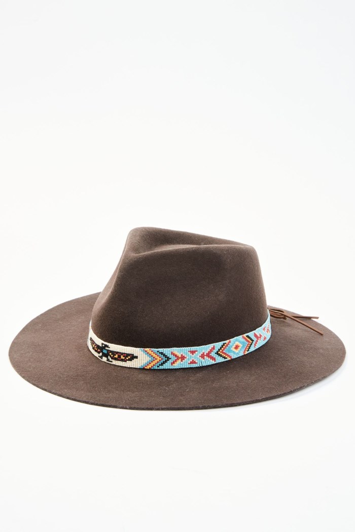Special Offer Idyllwind Women's Thunderbird Beaded Band Wool Felt Western Hat | Brown