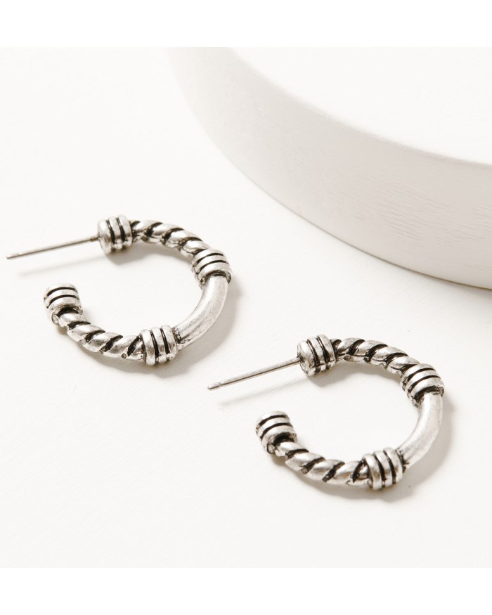 Special Offer Idyllwind Women's Wynbrook Hoop Earring Set - 3 Piece | Silver