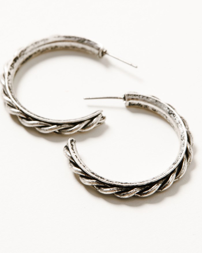 Special Offer Idyllwind Women's Wynbrook Hoop Earring Set - 3 Piece | Silver