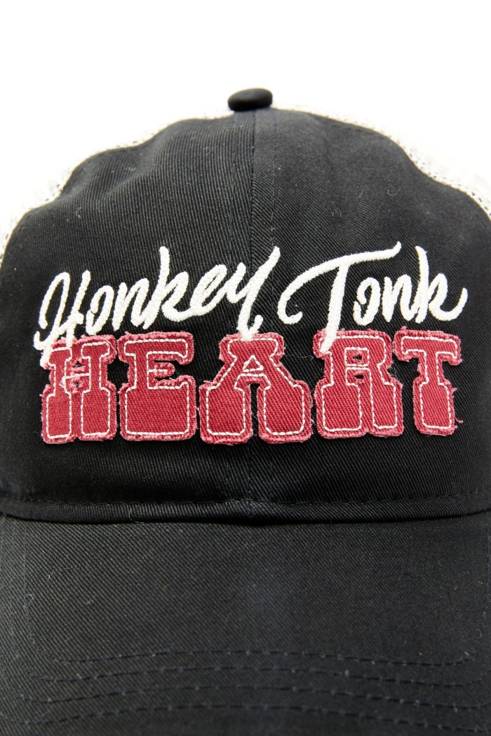 Special Offer Idyllwind Women's Honky Tonk Heart Embroidered Mesh-Back Baseball Hat | Black