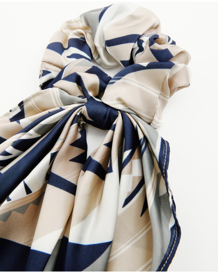 Special Offer Idyllwind Women's Eugenia Southwest Postcard Hair Scrunchie Set - 2 Piece | Cream