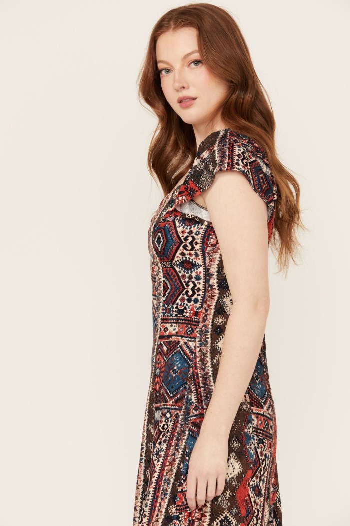 Special Offer Idyllwind Women's Bethany Flutter Sleeve Dress | Black