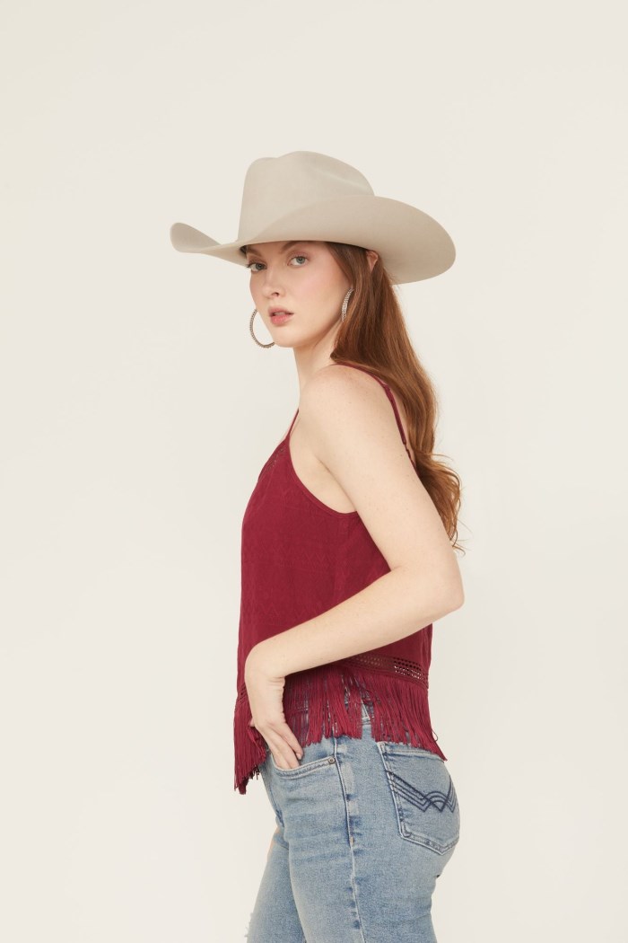 Special Offer Idyllwind Women's Briarwick Jacquard Tank Top | Maroon