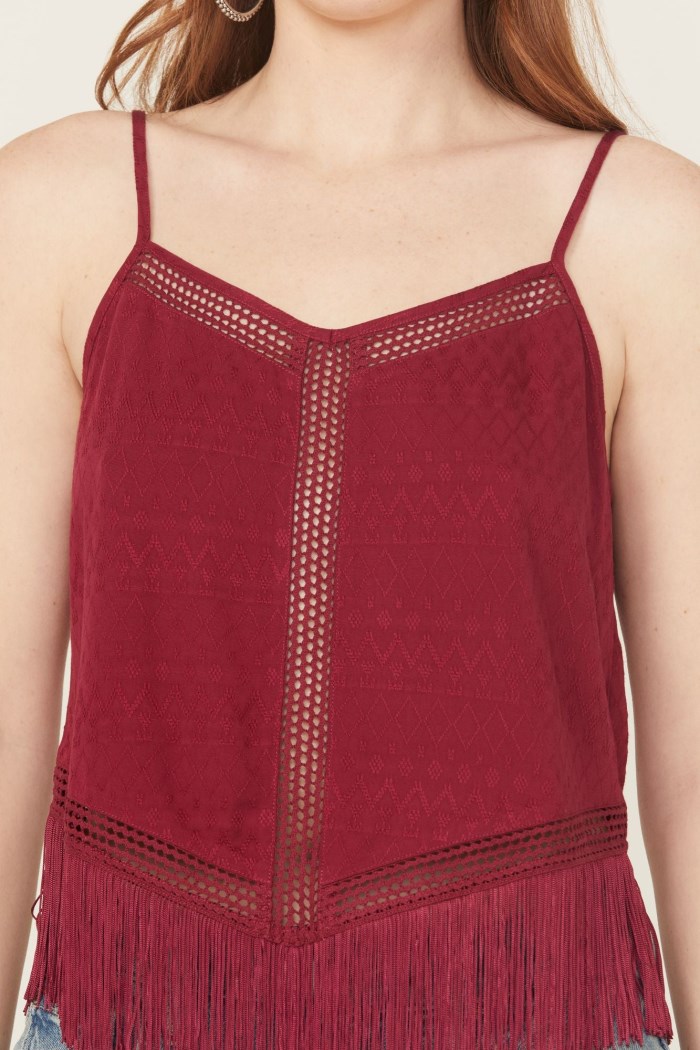 Special Offer Idyllwind Women's Briarwick Jacquard Tank Top | Maroon