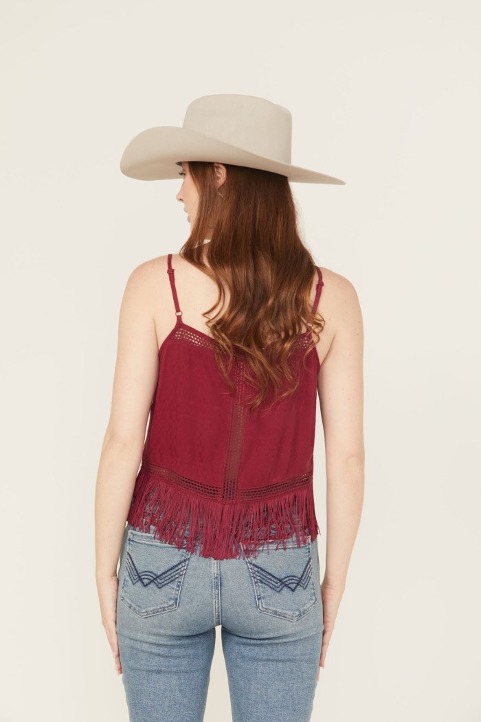 Special Offer Idyllwind Women's Briarwick Jacquard Tank Top | Maroon