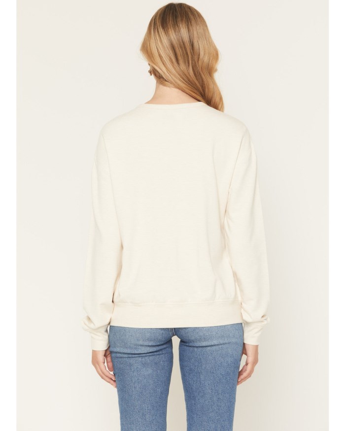 Special Offer Idyllwind Women's Not Today Cowboy Graphic Crewneck Sweatshirt | Cream