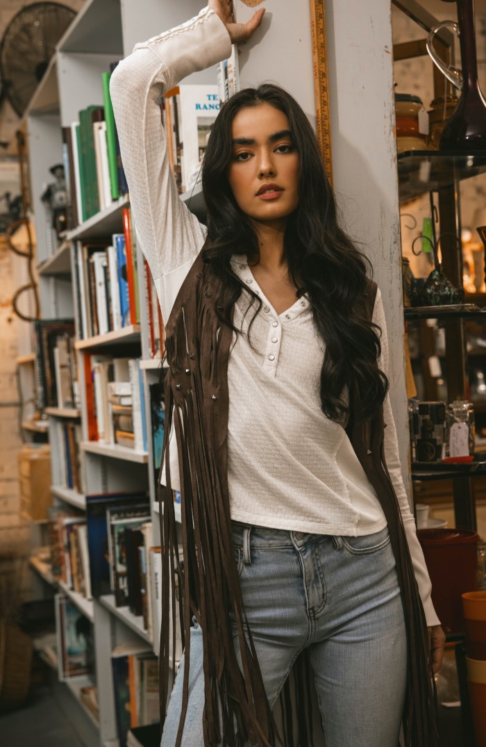 Special Offer Idyllwind Women's Hattie Beaded Fringe Vest | Dark Brown