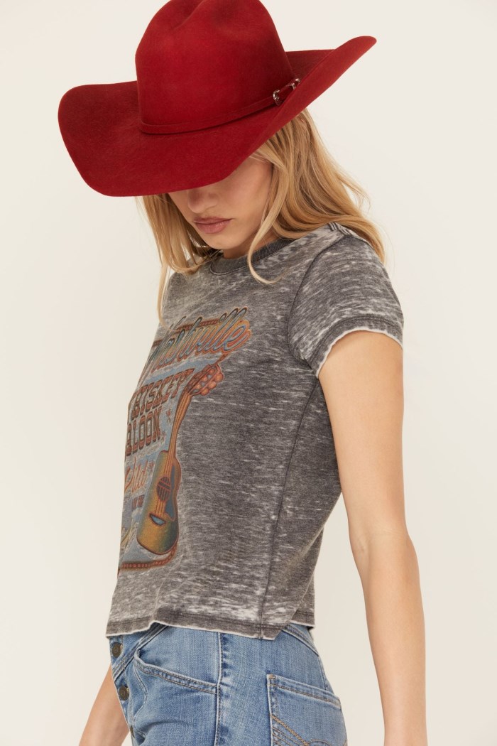 Special Offer Idyllwind Women's Nashville Whiskey Saloon Short Sleeve Graphic Tee | Black