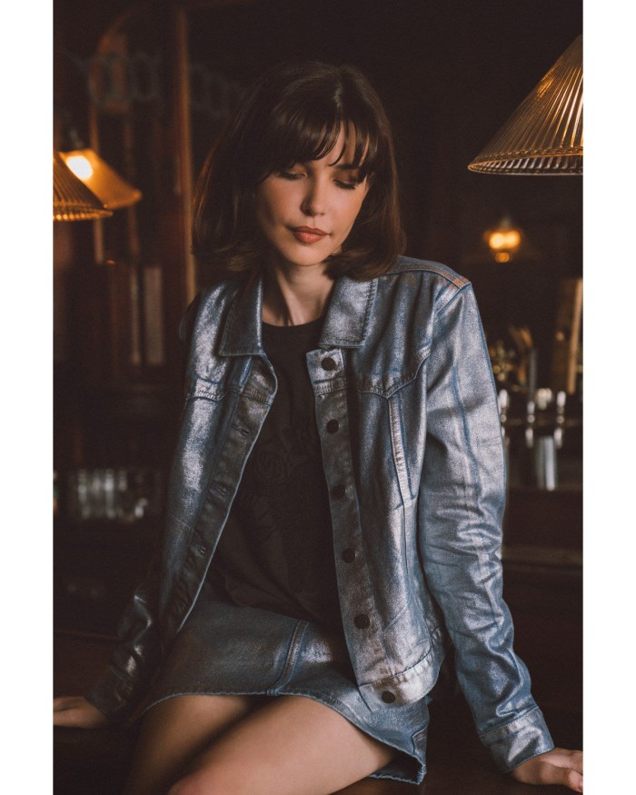 Special Offer Idyllwind Women's Goldfinch Denim Foiled Jacket | Light Medium Wash