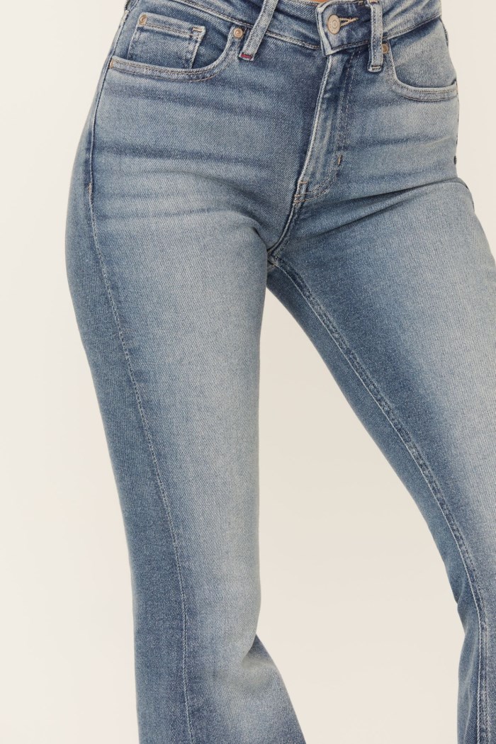 Special Offer Idyllwind Women's Barnwell Medium Wash High Rise Flare Stretch Denim Jeans | Medium Wash