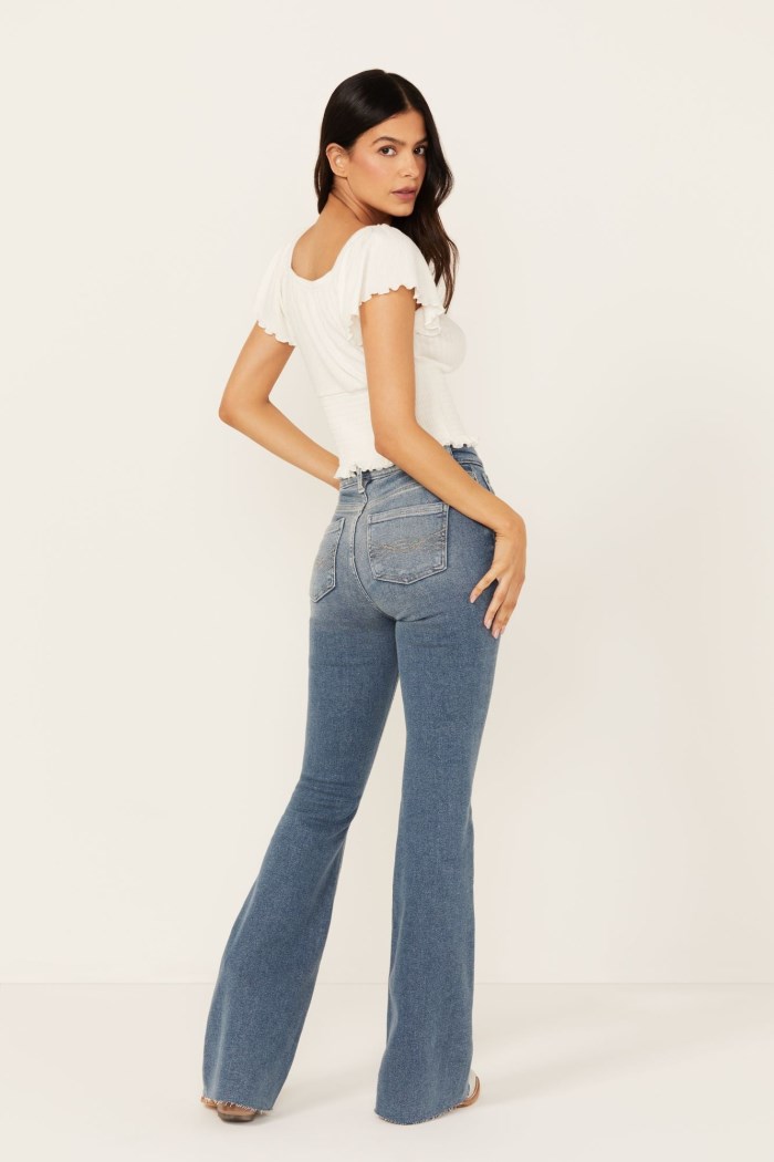 Special Offer Idyllwind Women's Barnwell Medium Wash High Rise Flare Stretch Denim Jeans | Medium Wash